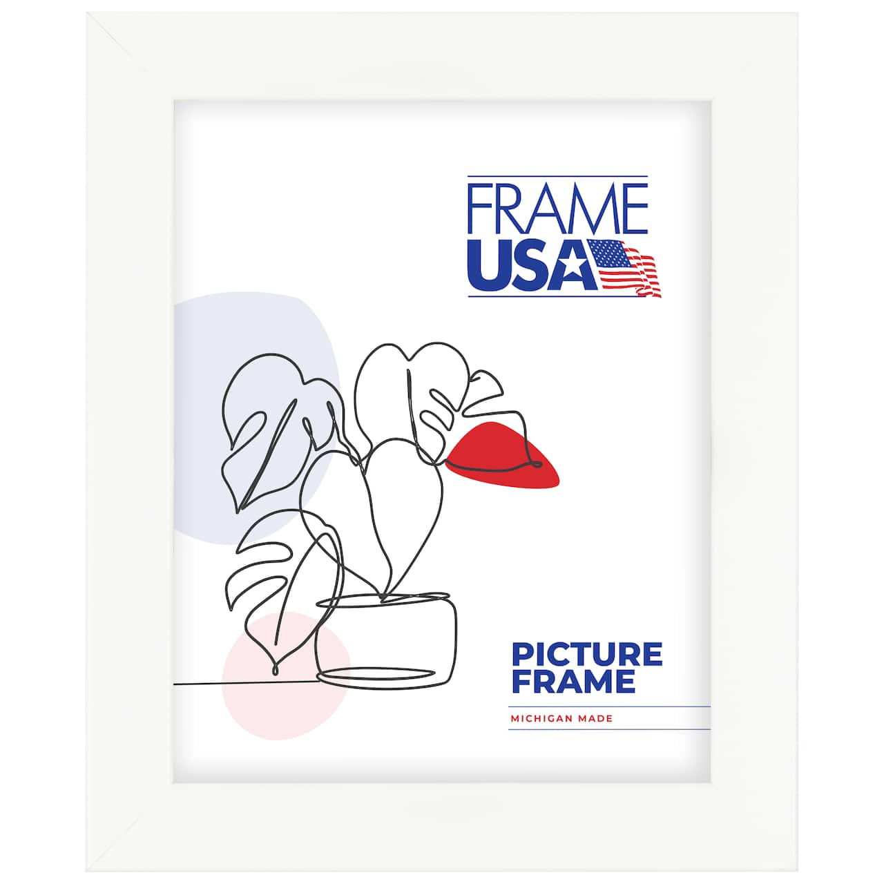 Frame USA Affordable Medium White Single Image Picture Frame